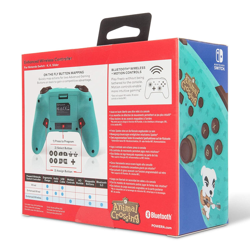 PowerA Enhanced Wireless Controller for Nintendo Switch - Animal Crossing: K.K. Slider Game Controllers PowerA 