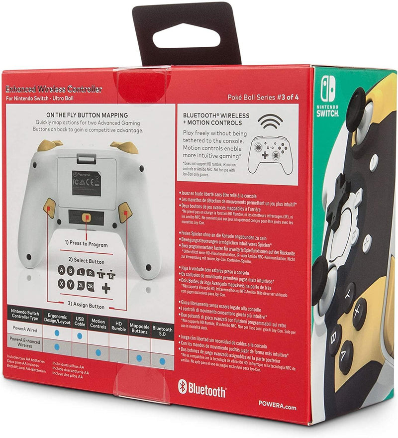 PowerA Enhanced Wireless Controller for Nintendo Switch - Pokemon Ultra Ball Game Controllers PowerA 