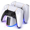 RGB LED Controllers Charging Station For PlayStation 5 Home Game Console Accessories Retro Games 