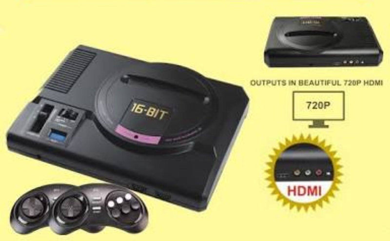 Sega MegaDrive/Genesis HD Console + 196 in 1 Games, , Old Retro Games, Retro Games