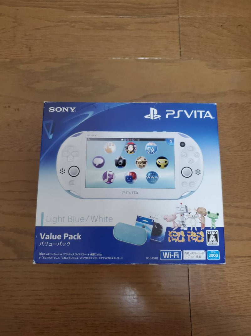Sony PS Vita (Like New) - Light Blue/White + 7500 Games Video Game Consoles Sony 