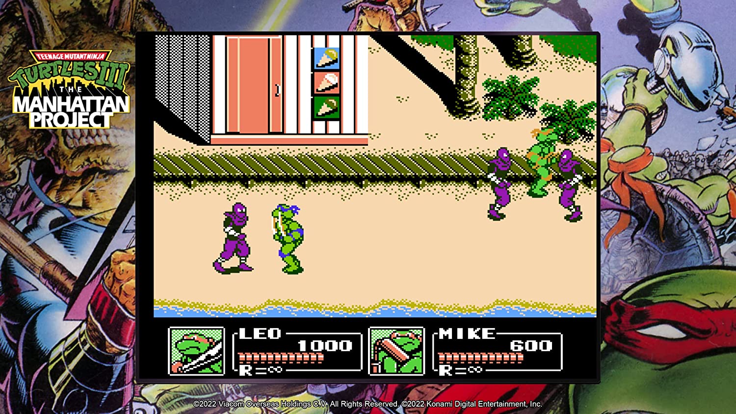 Teenage Mutant Ninja Turtles: Cowabunga Collection (R2) - Nintendo Switch Video Game Software Konami 