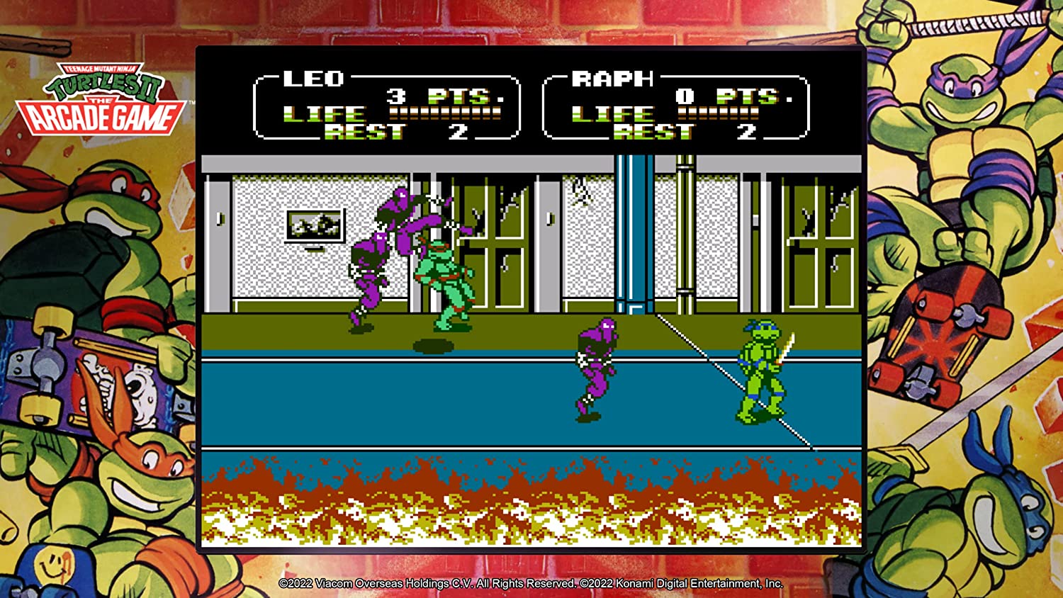 Teenage Mutant Ninja Turtles: Cowabunga Collection (R2) - PS4 Video Game Software Konami 