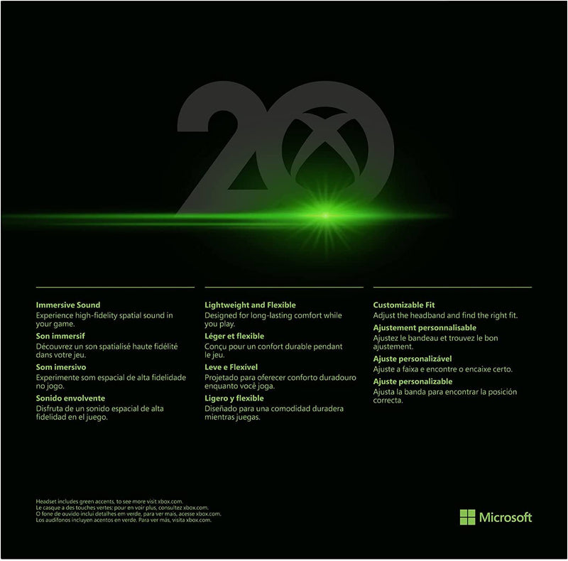 Xbox Stereo Headset – 20th Anniversary Special Edition Headphones & Headsets Microsoft 